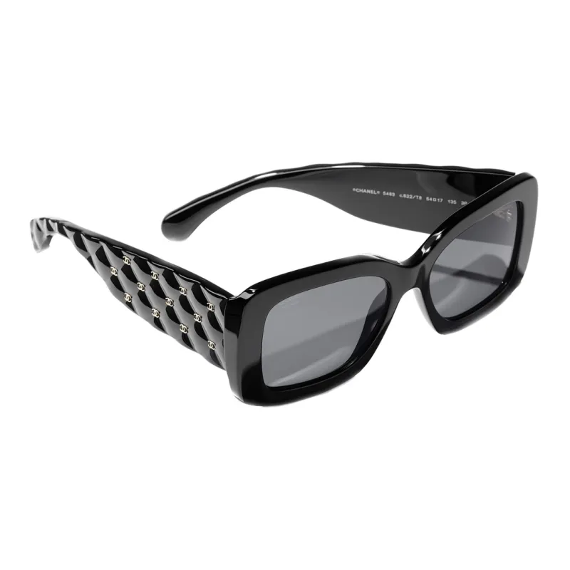 CHANEL Rectangle Polarized Sunglasses-3