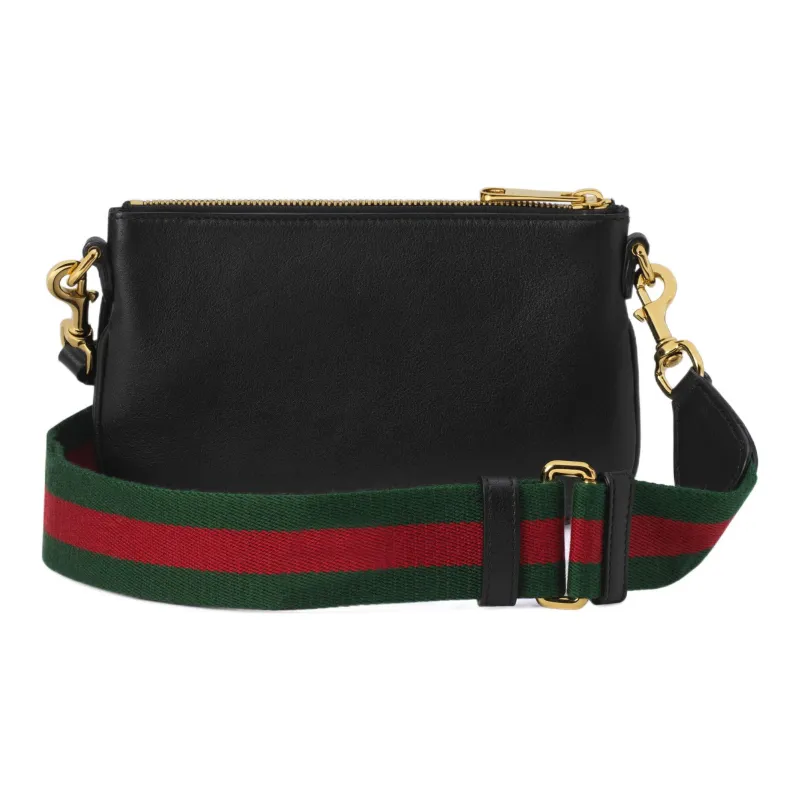 GUCCI Blondie Leather Crossbody Bag, Shoulder Bag Men's Black-1