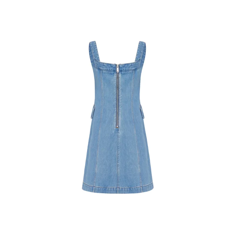 MOCO Slip Dress Women's Denim Blue-1