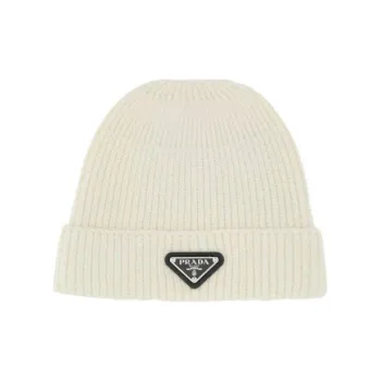 PRADA Triangle logo Beanie