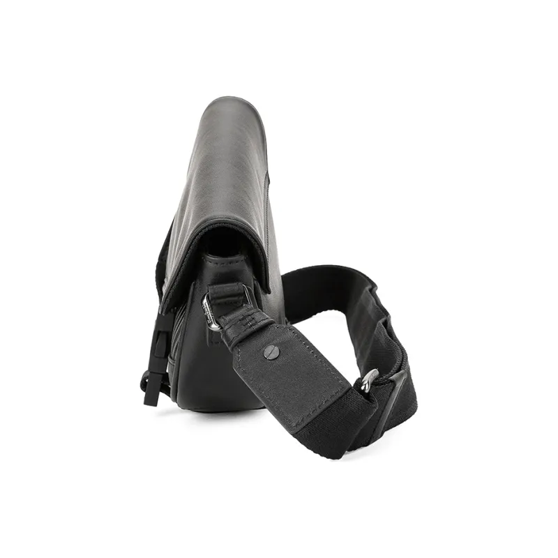 PIERRE CARDIN Cow Leather Shoulder Bag, Backpack, Crossbody Bag Trumpets Black-3