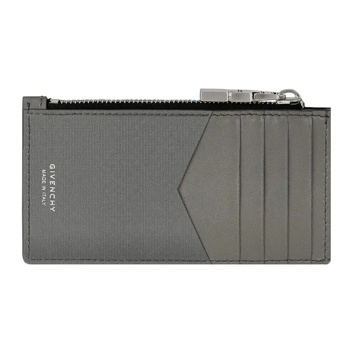 Givenchy 4G Cow Leather Card Holder Men's Quartz Gray-1