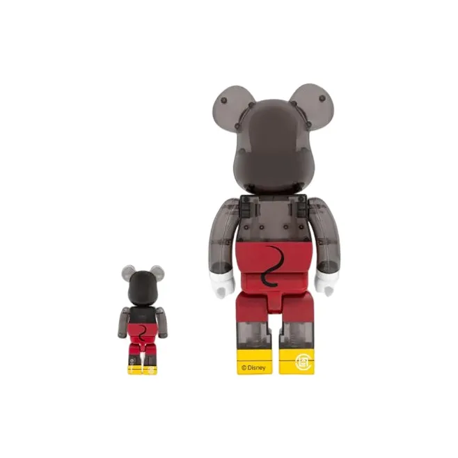 BE@RBRICK X Clot X 3125C X Disney 3 Eyed Mickey Mouse Translucent Black-1