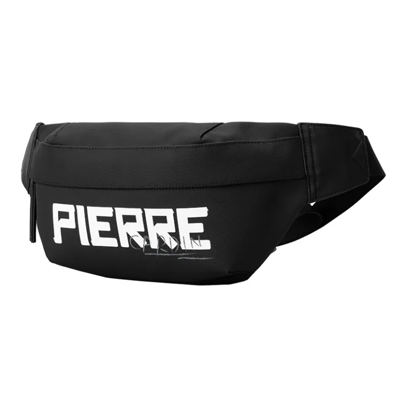 PIERRE CARDIN Fabric Sling Bag, Shoulder Bag, Chest Bag, Crossbody Bag, Fanny Pack Trumpets Unisex Black/White-1