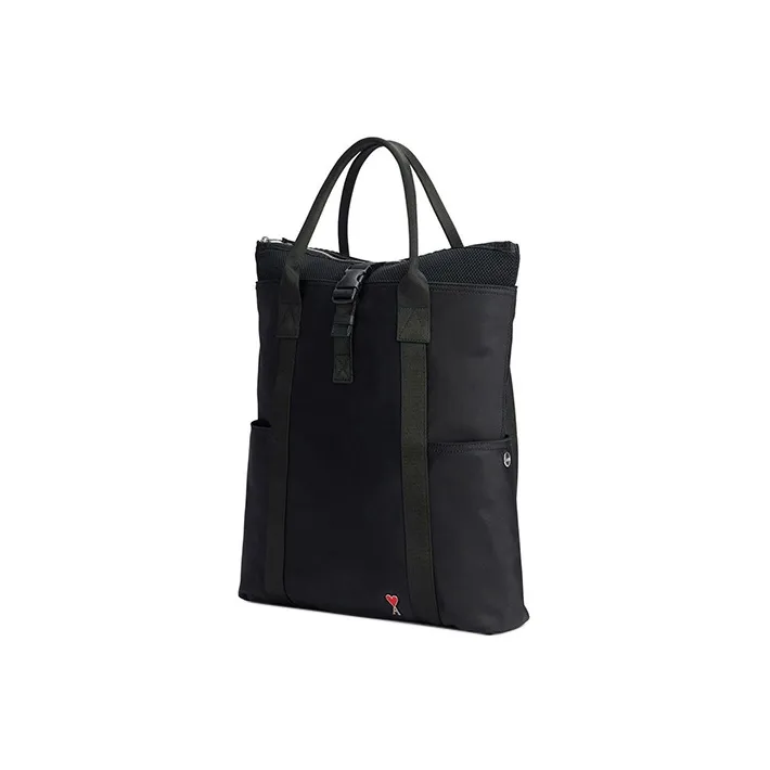 AMIPARIS Cow Leather Backpack Men's Black-2