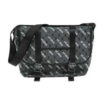 Boy London Fabric Messenger Bag, Crossbody Bag, Shoulder Bag Unisex Black