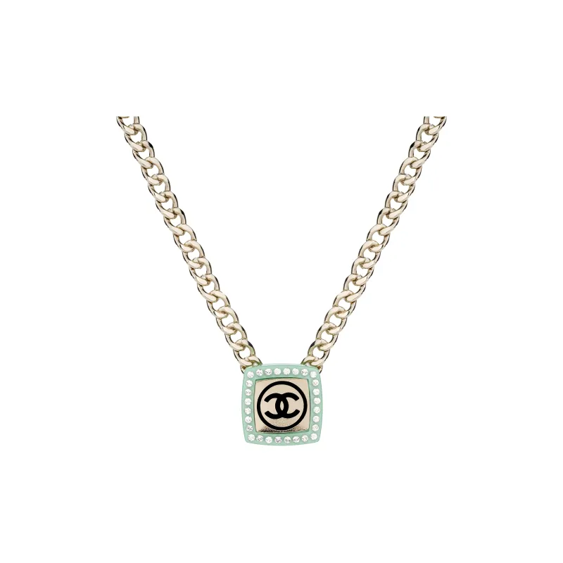 CHANEL Necklaces Women's Green-0