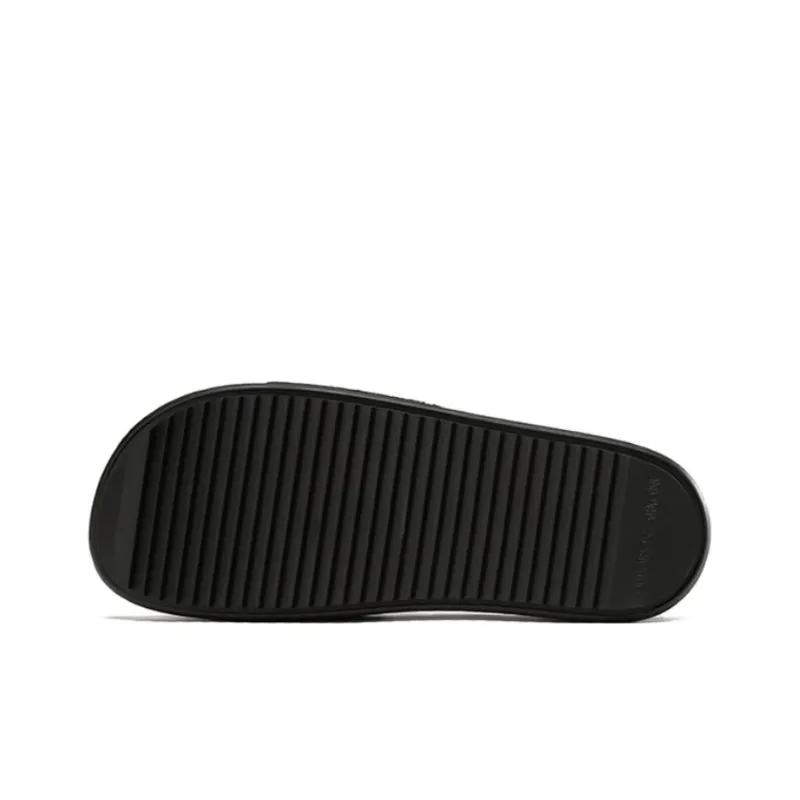 EMPORIO ARMANI Odor Resistant Slide Slippers Men's Black White-5