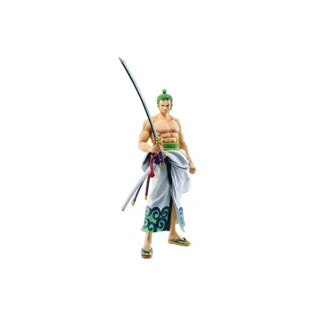 BANPRESTO Roronoa Zoro One Piece Ichiban Kuji Akasuki No Kuni Act 2 C Reward Luffy Tenzo & Enma Bonus Gifts Green