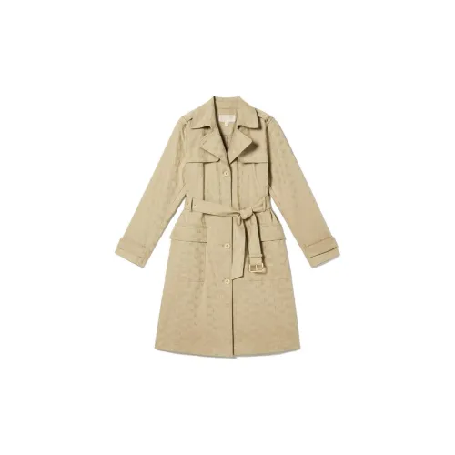 MICHAEL KORS Trench Coats Women's Khaki