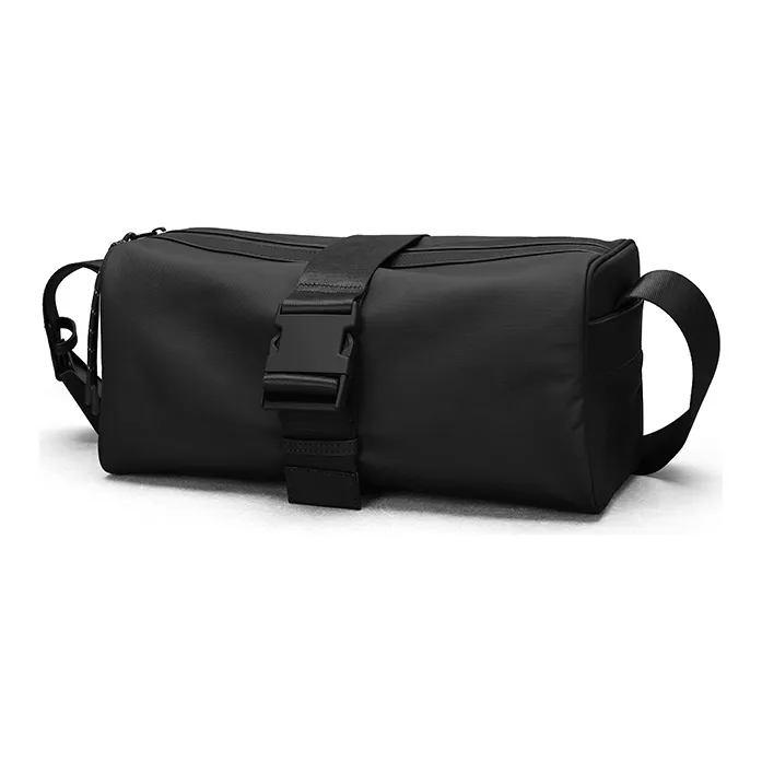 PIERRE CARDIN Fabric Toast Bag, Shoulder Bag, Crossbody Bag Large Size Men's Black-2