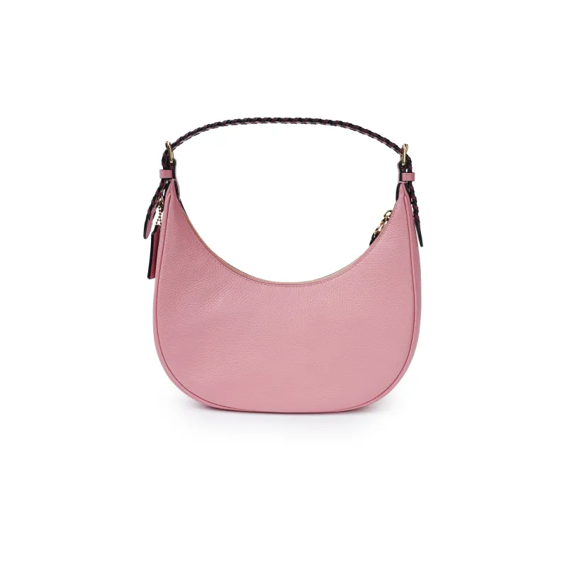COACH Bailey Leather Hobo Bag, Shoulder Bag, Handbag Medium Size Women's Cherry Blossom Pink-2