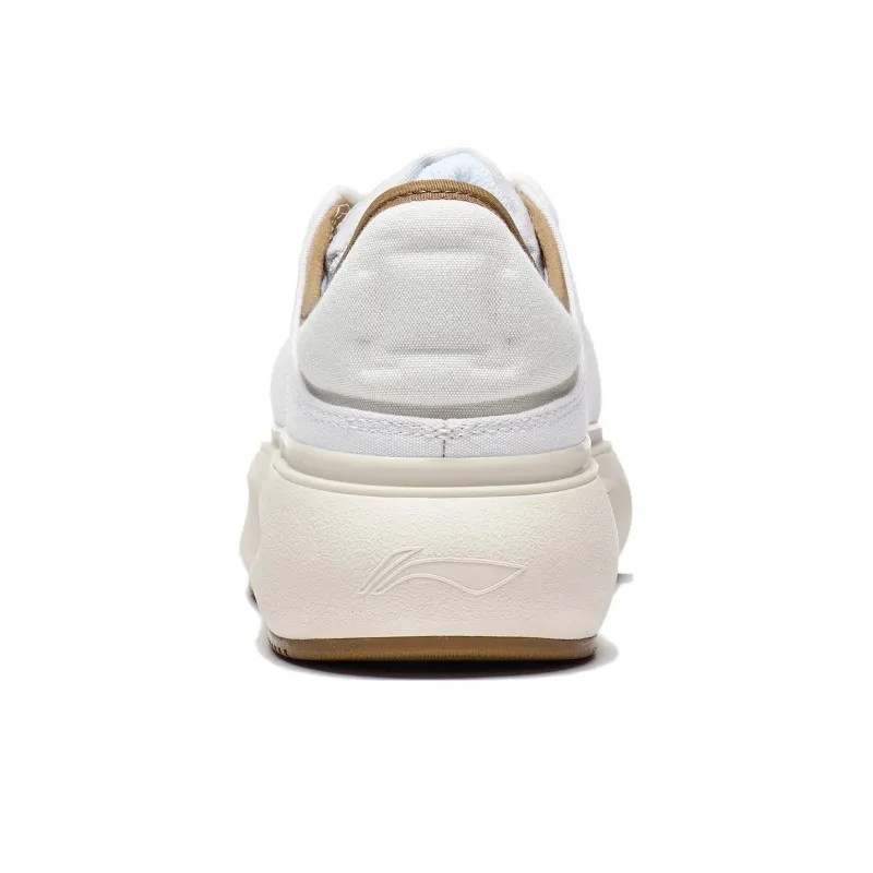 LiNing Anti Slip And Wear Resistant Lightweight Low Top Sports Casual Shoes Women's Ivory-5