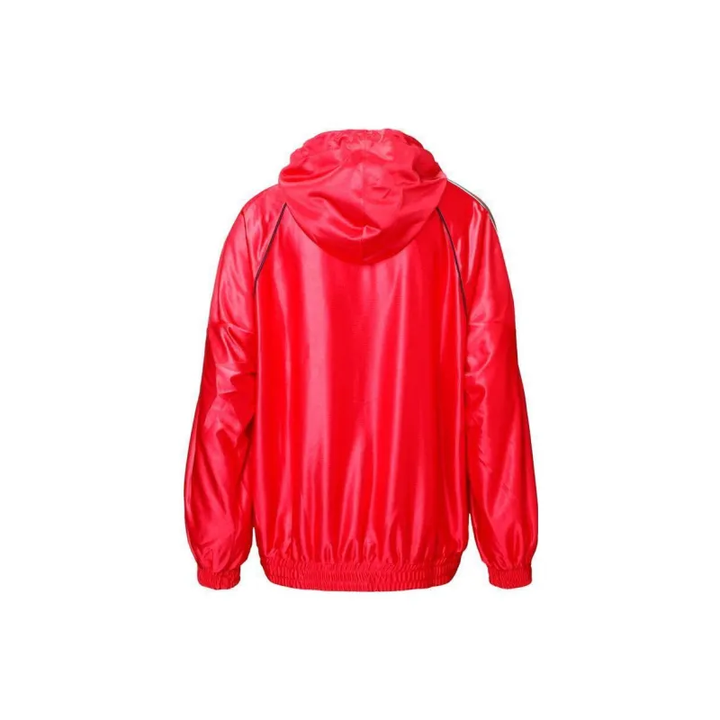 GUCCI Shiny Jersey Hooded Sweatshirt With Web-1