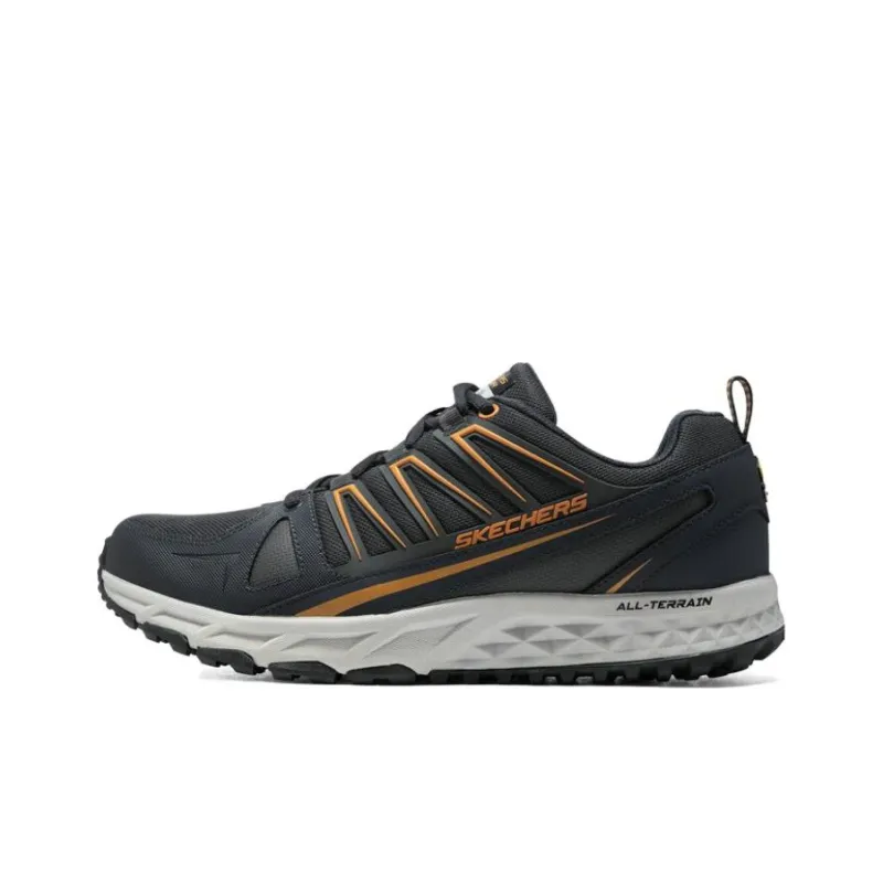 Skechers Escape Plan Anti Slip Wear Resistant Low Top Mountaineering Hiking Shoes Men's Black Orange-0