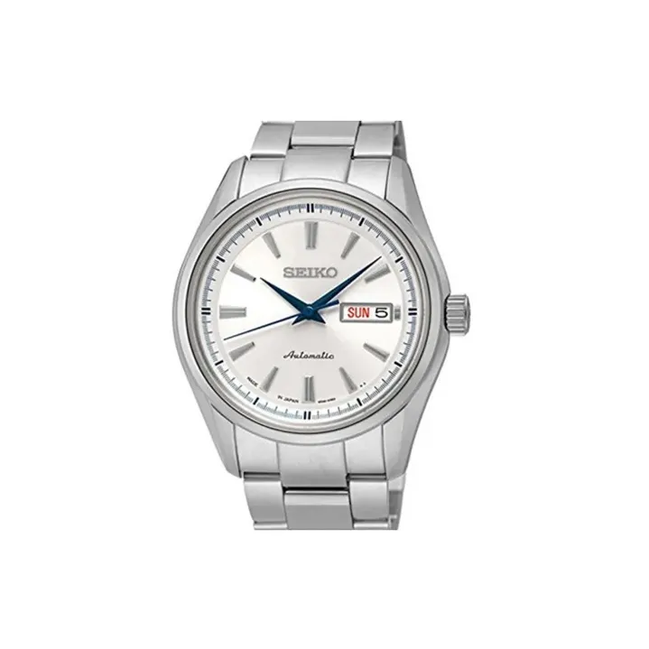 SEIKO Presage Series Automatic Mechanical Movement Watch Men's Watches White Dial-0
