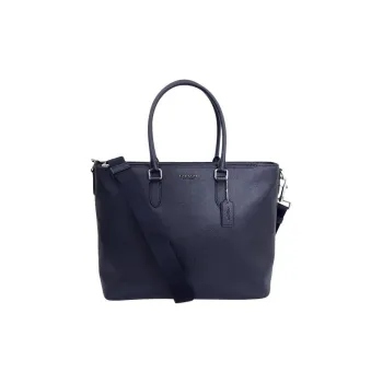 COACH Beckett Leather Shoulder Bag, Crossbody Bag, Handbag Regular Men's Midnight Blue