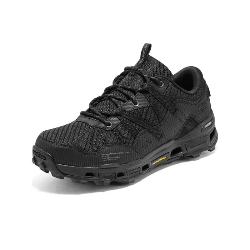 Skechers ARCH FIT GLIDE STEP TRAIL Cushioning Anti Slip And Wear Resistant Low Top Running Shoes Men's All Black-2