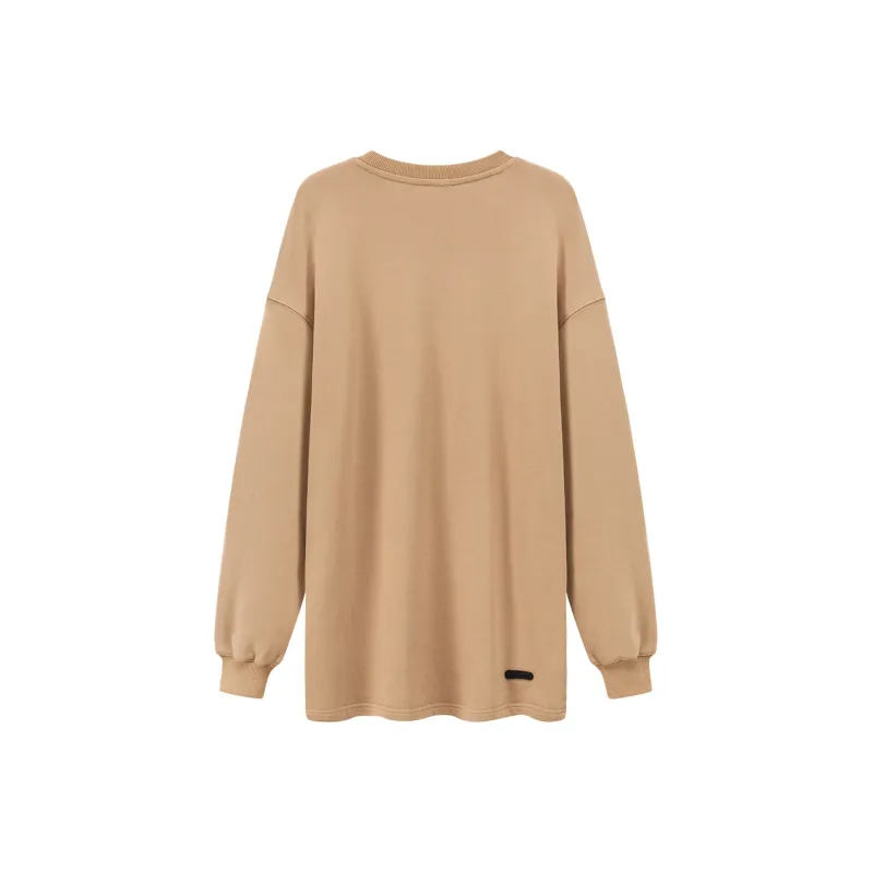 CHUU Long Sleeved Dresses Women's Khaki-1