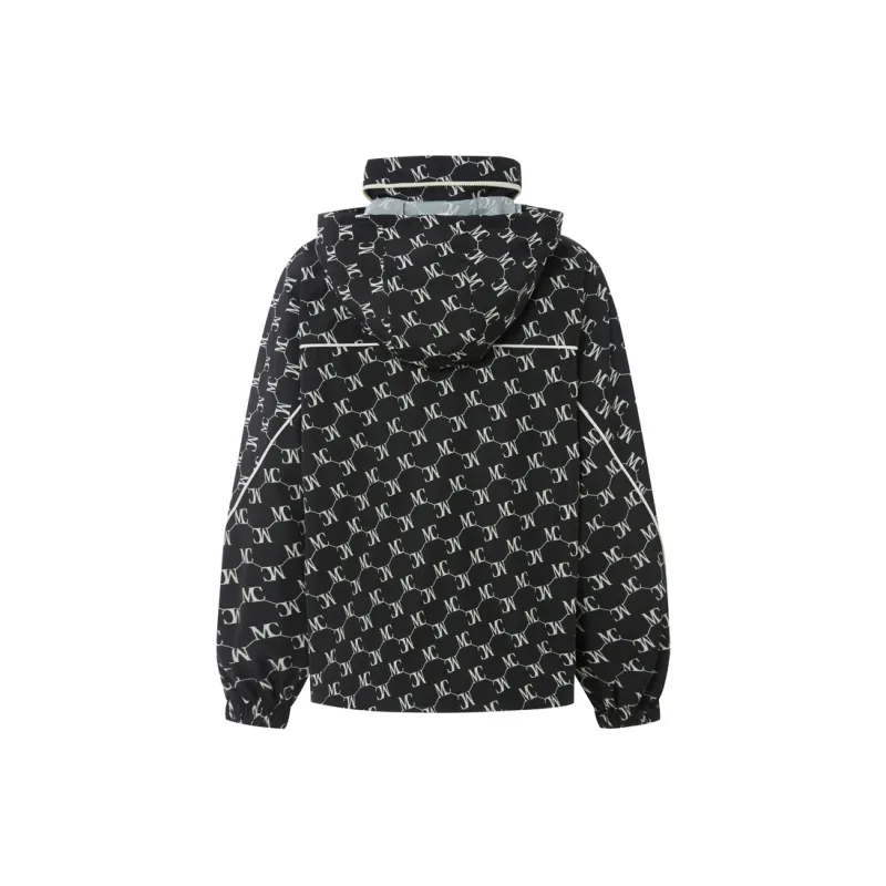 MO&CO Jackets Women's Black With Floral Letters-1