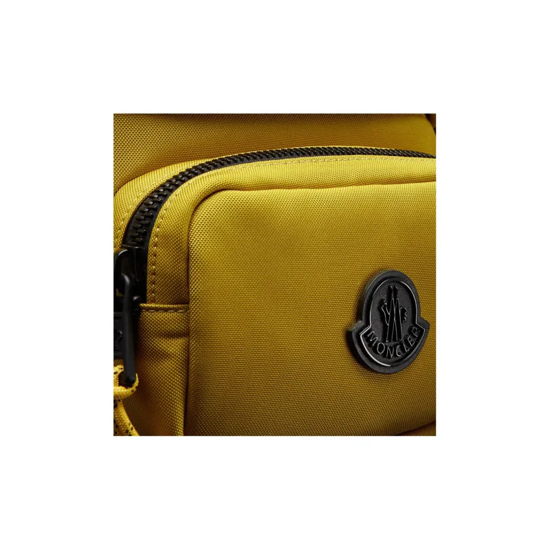 Moncler Durance Nylon Sling Bag Fanny Pack Men's Yellow-3