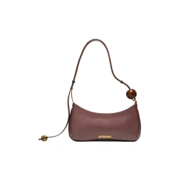 Jacquemus Cow Leather Handbag, Shoulder Bag Women's Umber