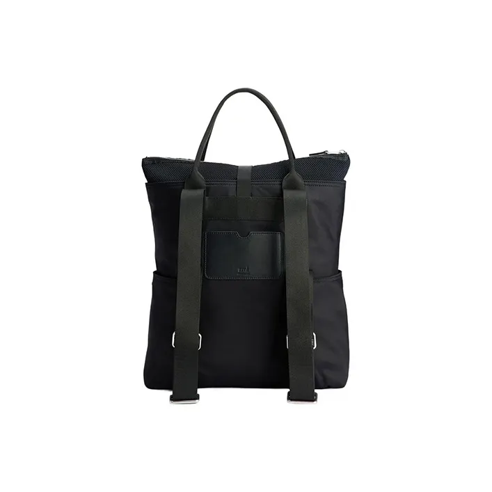 AMIPARIS Cow Leather Backpack Men's Black-3