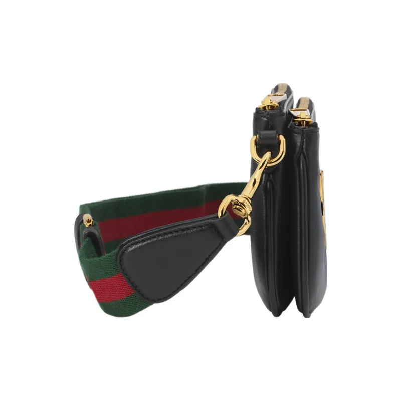 GUCCI Blondie Leather Crossbody Bag, Shoulder Bag Men's Black-3