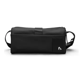 PIERRE CARDIN Fabric Toast Bag, Shoulder Bag, Crossbody Bag Large Size Men's Black