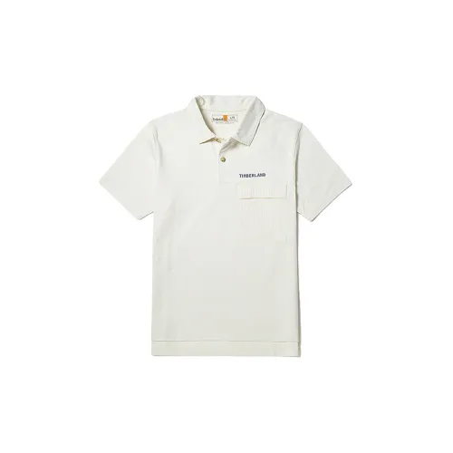 Timberland Polo Shirts Men Vintage White