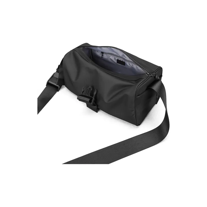 PIERRE CARDIN Fabric Toast Bag, Shoulder Bag, Crossbody Bag Large Size Men's Black-6