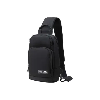 Slazenger Nylon One Shoulder Crossbody Fanny Pack Sling Bags Unisex Black