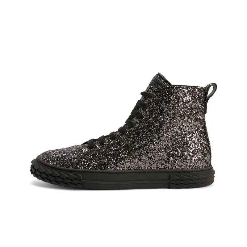 Giuseppe Zanotti/GZ Blabber Ecoblabber High Top Stylish Skateboarding Shoes Men's Gray-0