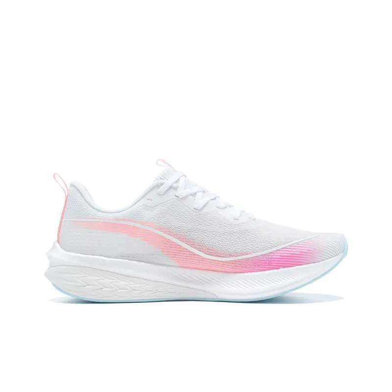 LiNing Red Hare 6 Pro Durable Breathable Low Top Running Shoes Women's White Pink-1