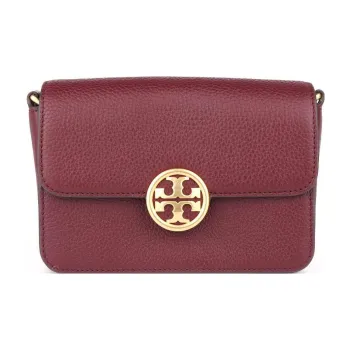 TORY BURCH Olivia Grained Leather Shoulder Bag Crossbody Bag Mini Women's Red