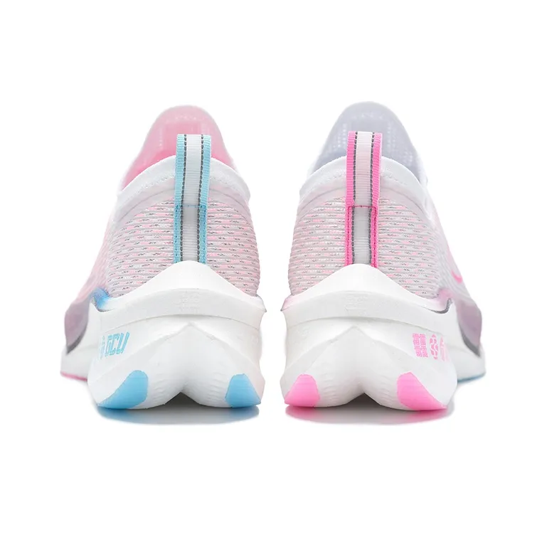 LiNing Feidian 3 Ultra Tin Horse Cushioning Anti Slip And Wear Resistant Low Top Running Shoes Unisex Pink Blue-3