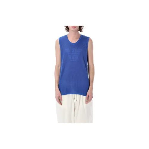 EMPORIO ARMANI Tank Tops Men Blue