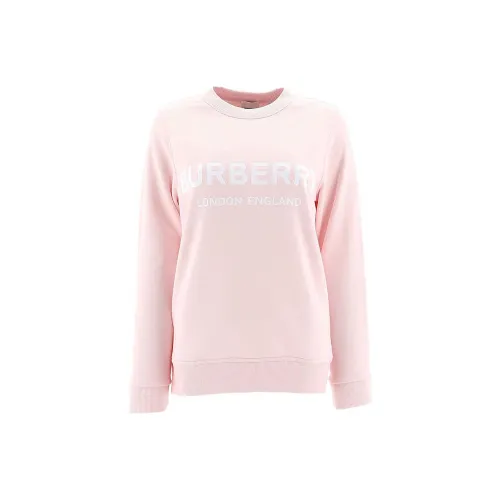 Burberry Women's Logo Sweatshirt Pink