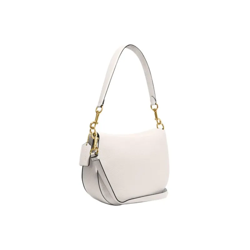 COACH Ella Cow Leather Handbags Shoulder Bags Women's White-1