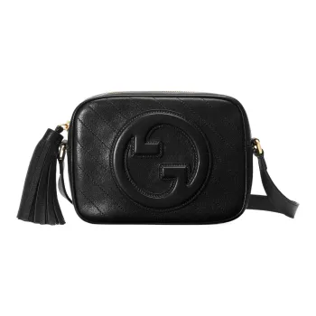 GUCCI Blondie Leather Crossbody Bag, Shoulder Bag Women's Black