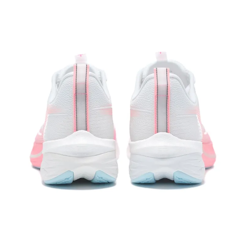 LiNing Red Hare 6 Pro Durable Breathable Low Top Running Shoes Women's White Pink-3