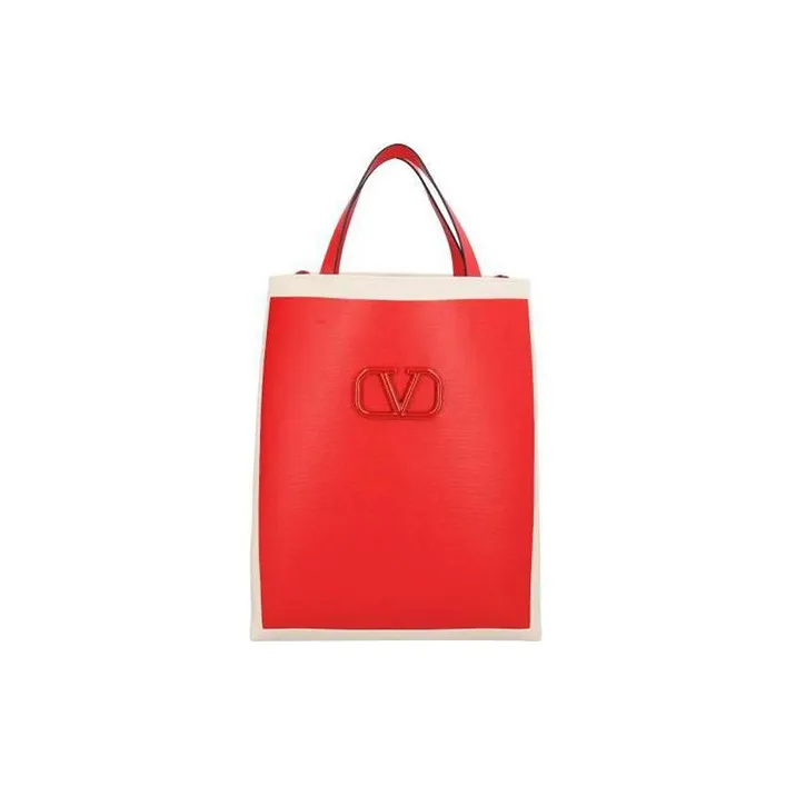 Valentino GARAVANI Linen Shoulder Bag, Crossbody Bag, Handbag Regular Men's Red-0