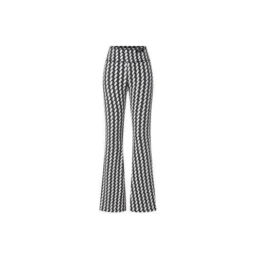 MO&CO Casual Pants Women's Black/White Geometric