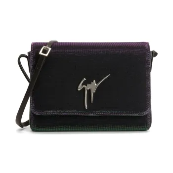 Giuseppe Zanotti/GZ Laminated Fabric Shoulder Bag, Crossbody Bag Regular Women's Purple