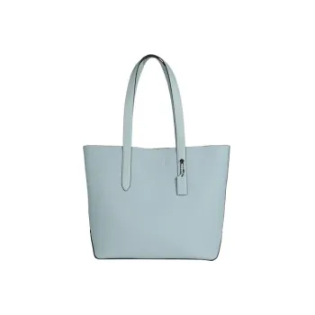 COACH Gotham Leather Tote Bag, Shopping Bag, Handbag Large Size Men's Light Blue