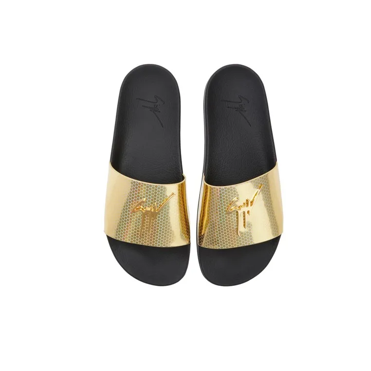 Giuseppe Zanotti Brett Geometric print Slides-4