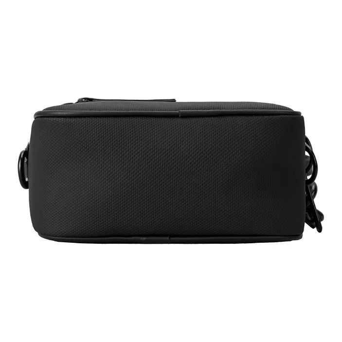 PIERRE CARDIN Fabric Small Square Bag Shoulder Bag, Crossbody Bag Trumpets Men's Black-3