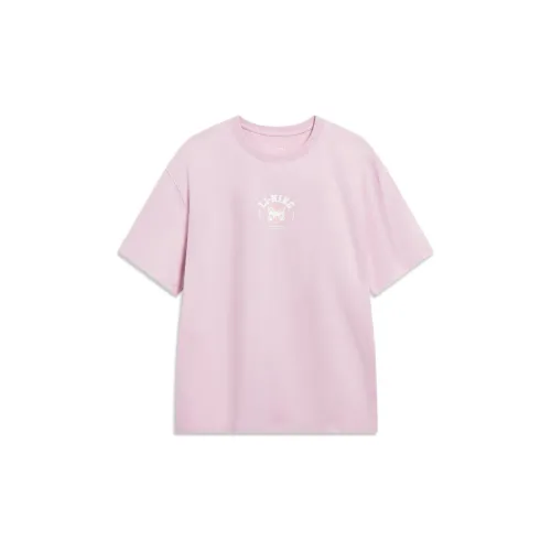 LINING Sports Life Collection T-Shirts Men Sand Soft Pink