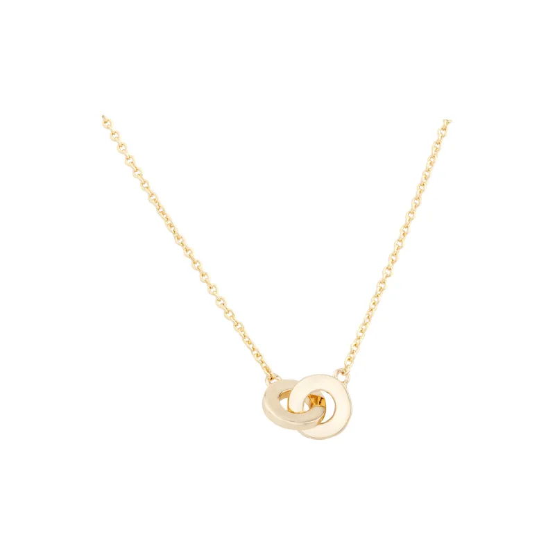 COACH Interlocking Open Circle Pendant Necklace-2