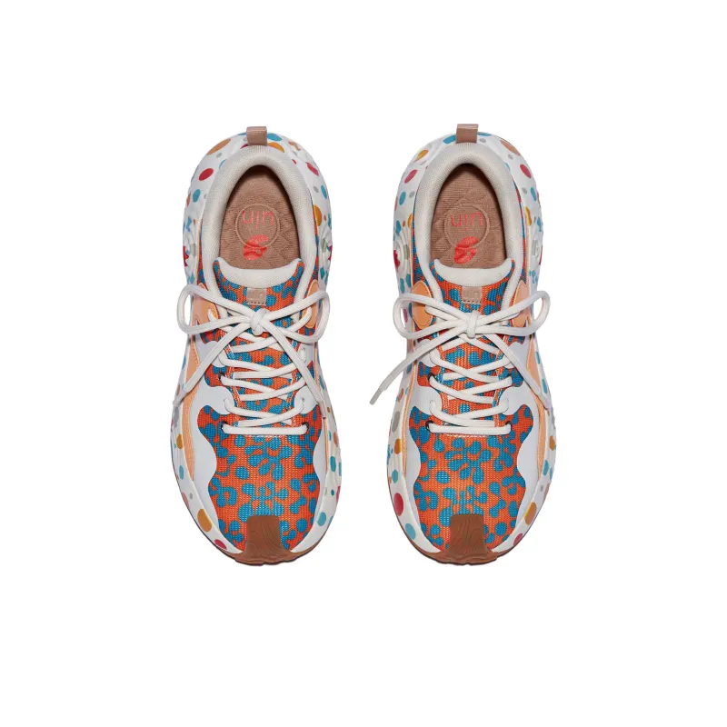 U.IN Painted Travel Shoes Camouflage 2 Fabric Brava 3 Polka Dot Plant Casual Shoes Women's-2